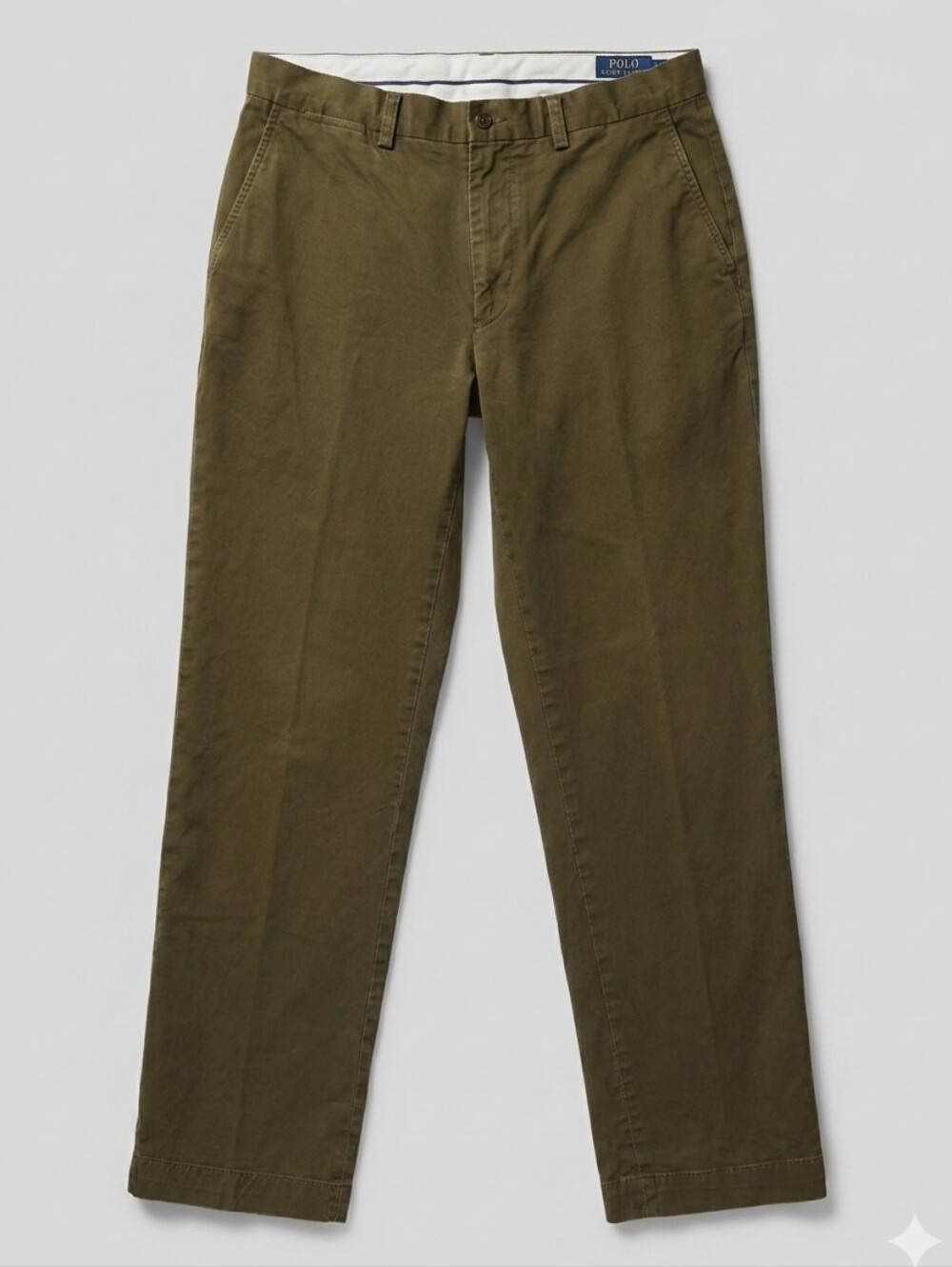 Polo Ralph Lauren Olive Green Straight Stretch Classic Fit Pants Men's 32x32